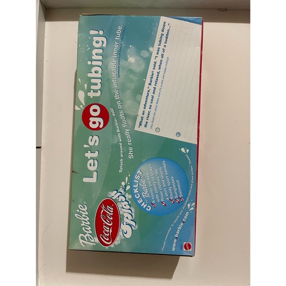 Vintage 1999 Mattel Coca-Cola Splash Barbie #25590 NIB - Picture 2 of 2